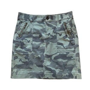 Y2K camo skirt